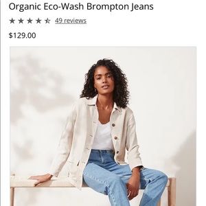 Organic Cotton Eco Wash Brompton Jean (Boyfriend Fit The White Company)
